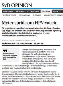 HPV-vaccin myter