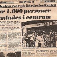 Järva Nyheter 14 juni 1978 Rinkebys svar på Gärdesfestivalen - "När 1000 personer samlades i centrum"
