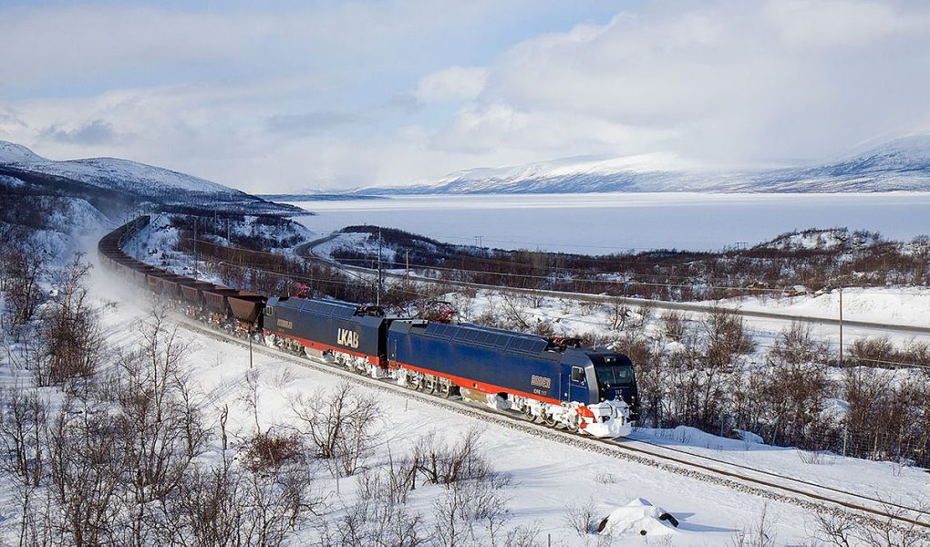 Järnvägen i Norrbotten. Foto: David Guble. Licens: CC BY 3.0, Wikimedia Commons