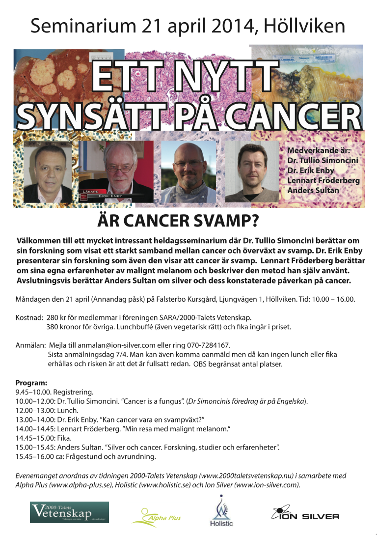 Cancerseminarium Höllviken 21 april 2014