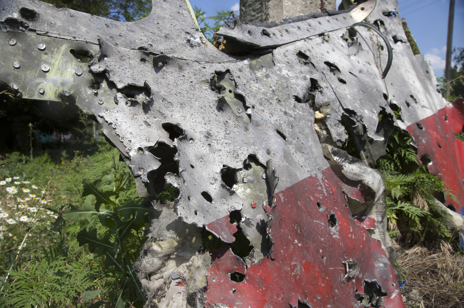 Flight MH17 bullet holes