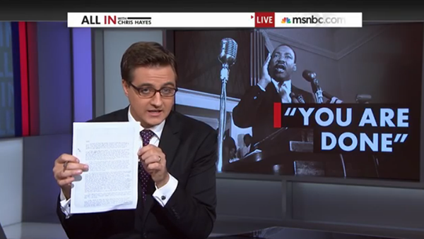 FBI letter to Martin Luther King. Skärmdump: MSNBC