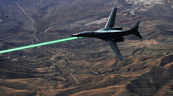 Laser mounted fighter - Image: DARPA