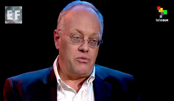 Chris Hedges, journalist - Photo: EmpireFiles TeleSUR