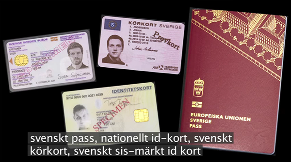 svenskt pass - Foto: polisen
