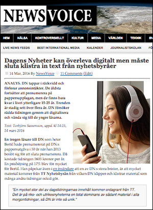 Dagens Nyheter kan överleva digitalt - NewsVoice