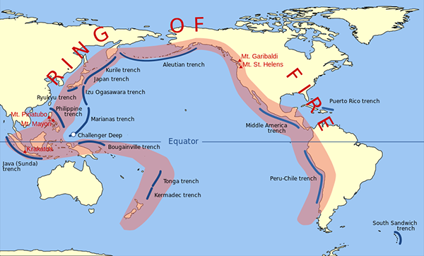 Pacific Ring of Fire - Wikimedia