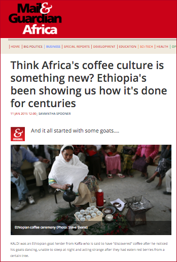 The Coffee trend started in Africa