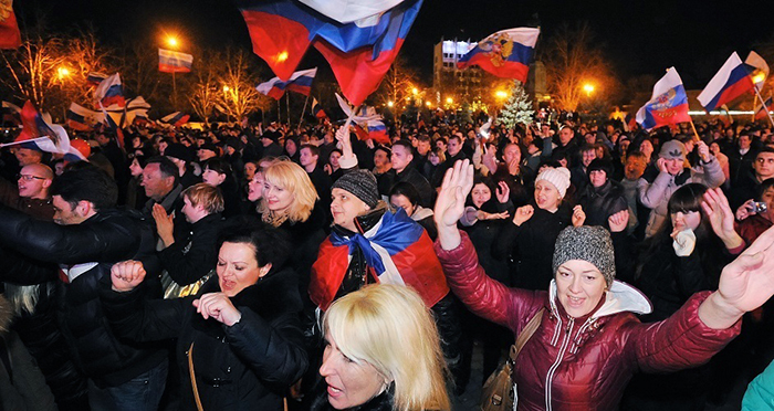 Folket på Krim vill bli en del av Ryssland
