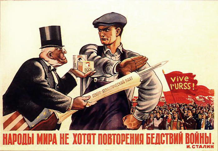 Sovjetisk propaganda konfronterar Västpropaganda