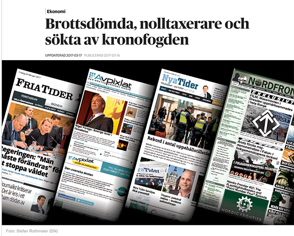 Artikel om bildelar online - DN.se, skrämdump
