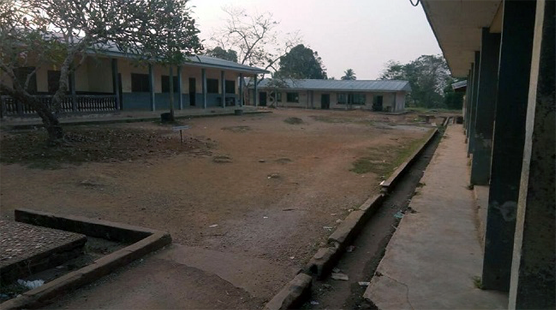 Empty school compound in Bamenda, 2017 - Photo: Cameroonconcordnews.com