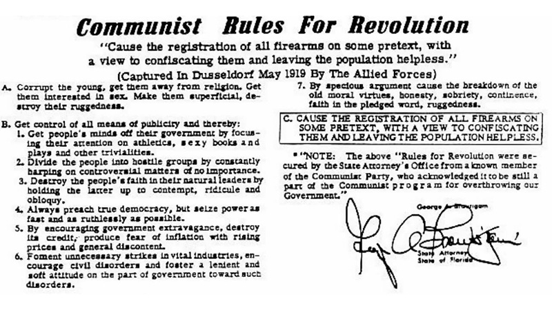 Communist rules of revolution