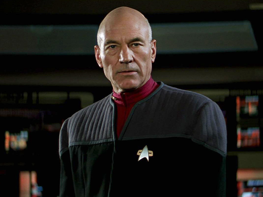 Picard i "Star Trek First Contact" från 1996