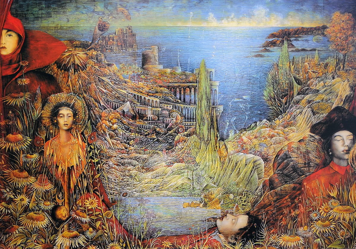 Atlantis, en målning av Manfred Beck Arnstein, Wikimedia Commons