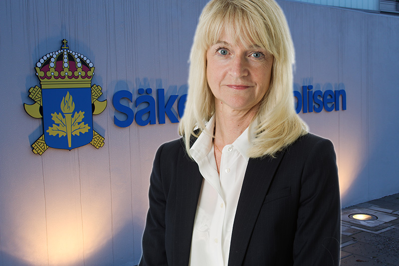 Vikarierande säkerhetspolischef Charlotte von Essen - Pressfoto: SÄPO - Kollage: NewsVoice.se