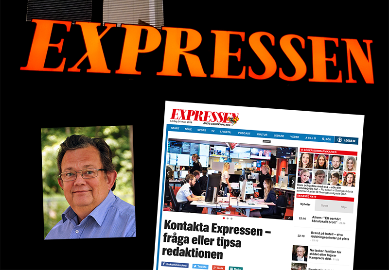 Expressen får samtal från Öystein Rönne - Foto: NewsVoice.se
