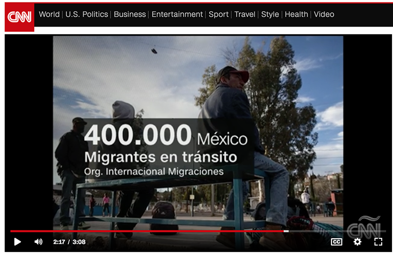 Migranter går mot Mexiko och USA i oktober 2018. Foto: CNN.com