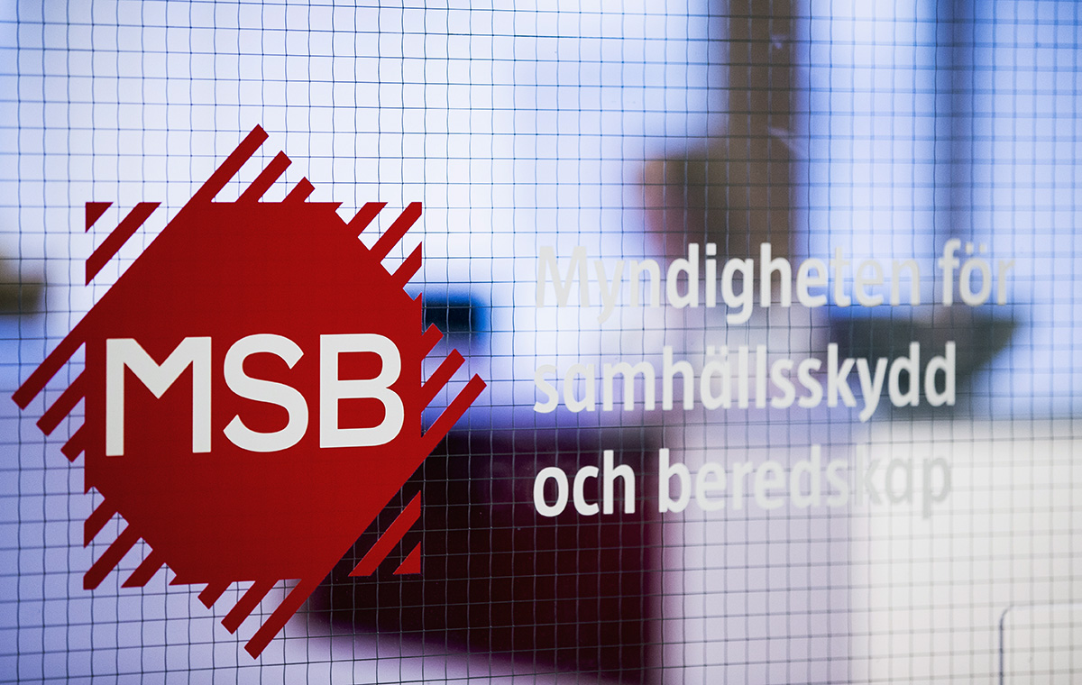 Myndigheten för samhällsskydd och beredskap (MSB). Pressfoto: Johan Eklund