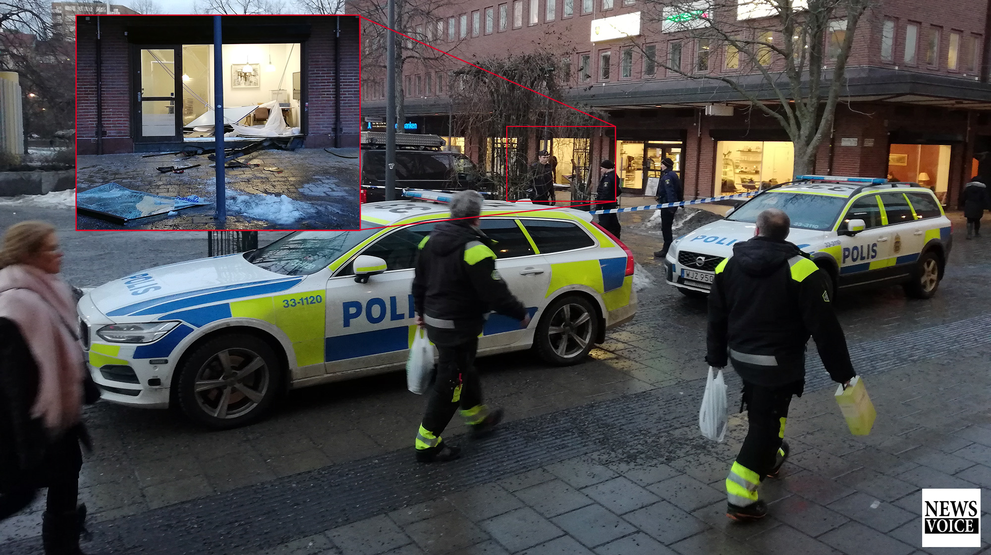 Handelsbanken i Hässelby Gård rånades den 14 februari 2019. Foto: NewsVoice.se