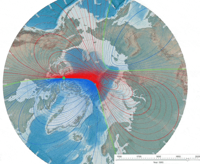 North magnetic pole movement - NOAA