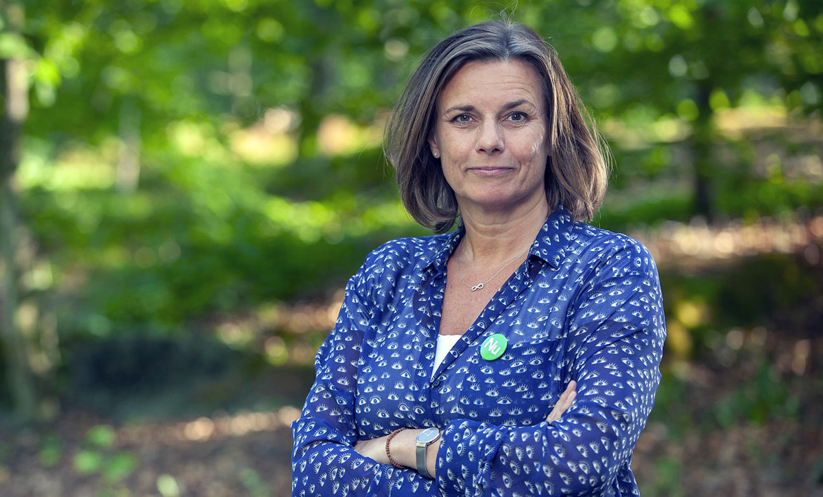 Isabella Lövin (MP). Pressfoto (beskuret): Fredrik Hjerling. Licens: CC BY-NC ND 2.0, Flickr.com