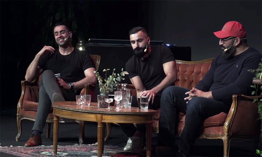 Mustafa Panshiri, Hanif Bali och Hamid Zafar. Foto: "Hur kan vi", april 2019
