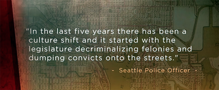 Citat från en Seattle-polis - Grafik: KOMO News