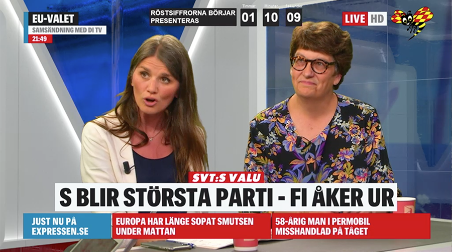 EU-valet 2019. Foto: skärmdump från Expressen.se