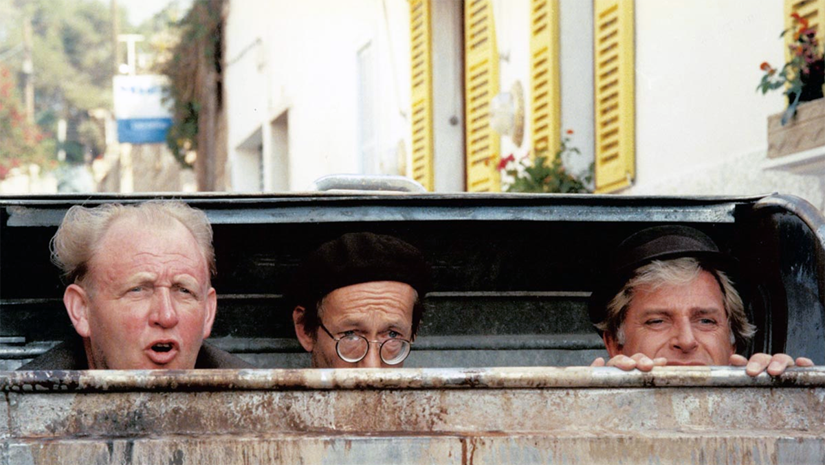 Bild från komedin Jönssonligan på Mallorca (1989). Foto: Cinema Art