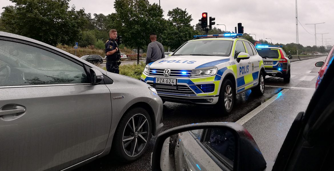 Polisen, Hässelby Gård. Foto: T. Sassersson, 2019-08-23