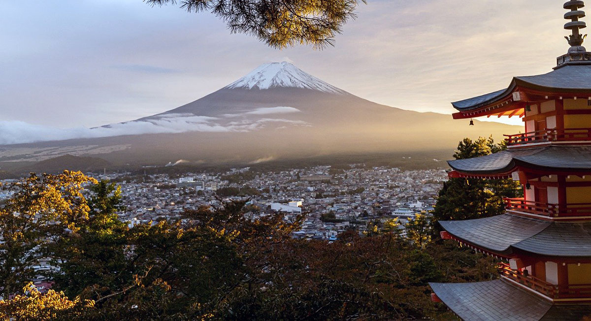 Vulkanen Fuji i Japan. Foto: Bewkaman. Licens: Pixabay.com