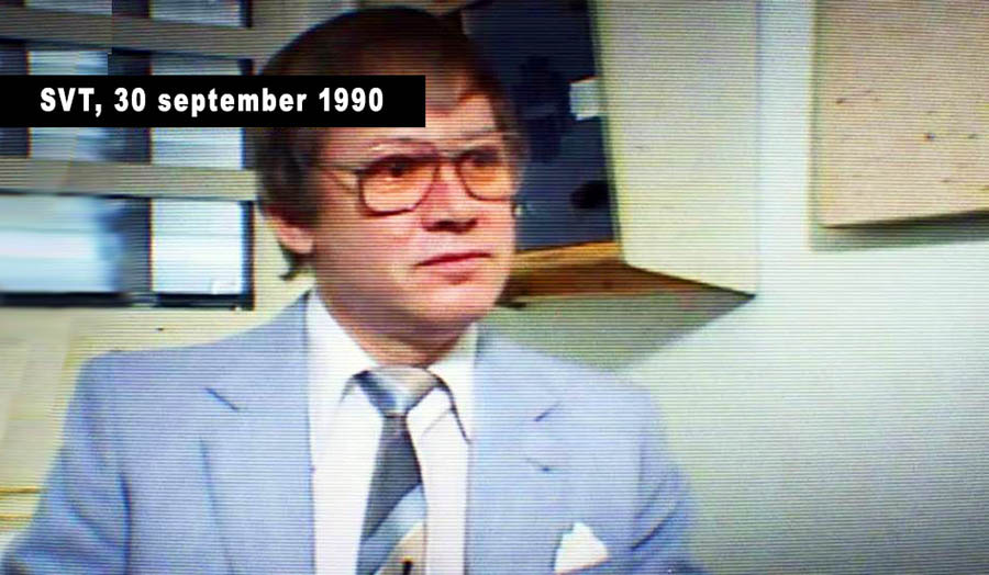 Lars Tingström, 1990. Bild: NewsVoice, baserat på skärmdump från SVT.se