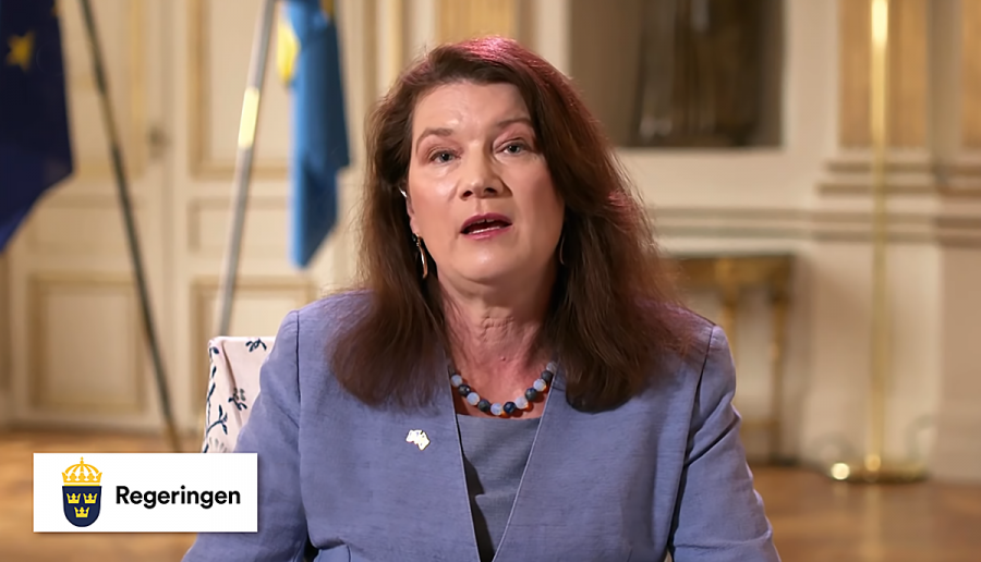Utrikesminister Ann Linde, maj 2020 (foto: Regeringen via DW.com)