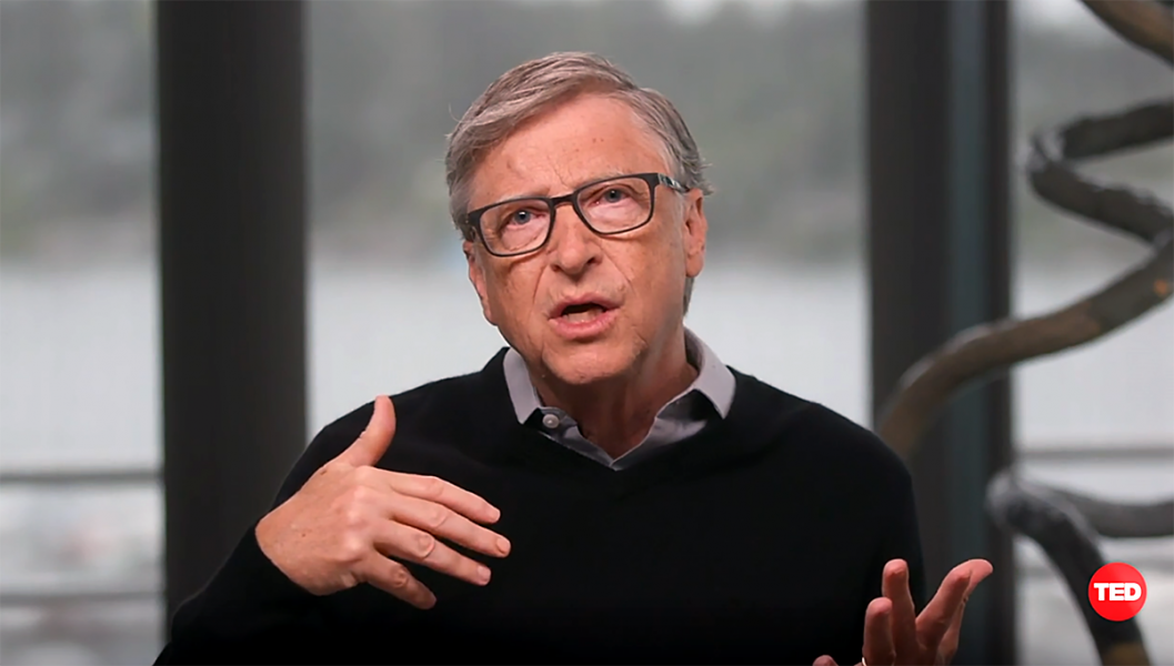 Bill Gates 29 juni 2020. Foto: eget arbete (via TED.com)