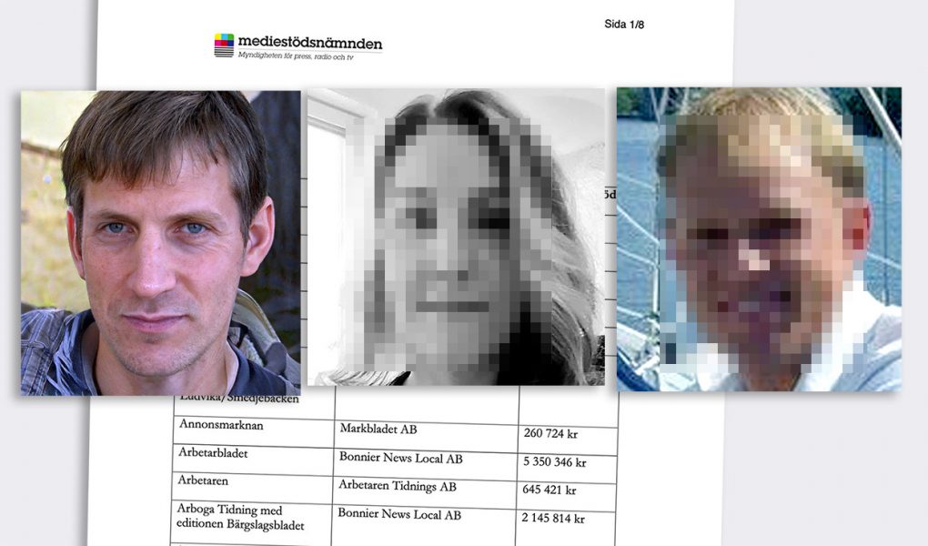 Anders Gustafsson, Kajsa Rhodin och Georg Lagerberg. Foton: Privata. Montage: NewsVoice