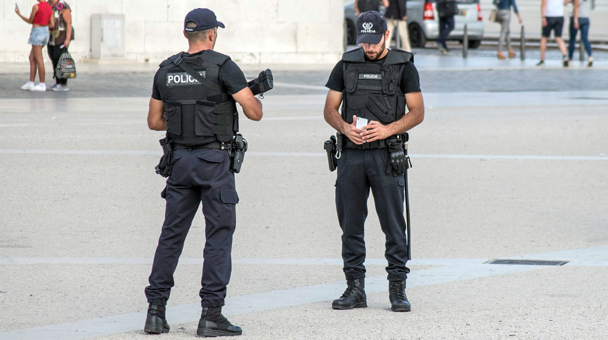 Policia portuguesa - den portugisiska polisen. Foto: Pedro. Licens: CC BY 2.0