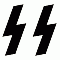 Schutzstaffel (Skyddsdivisionen, SS) var en paramilitär kamporganisation med elitpersonal tillhörande Nationalsocialistiska tyska arbetarepartiet (NSDAP). SS var djupt involverade i omfattande förbrytelser i samband med tex Förintelsen. Bild: Public Domain