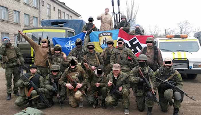 Nazister i Ukraina. Foto: Okänd fotograf.