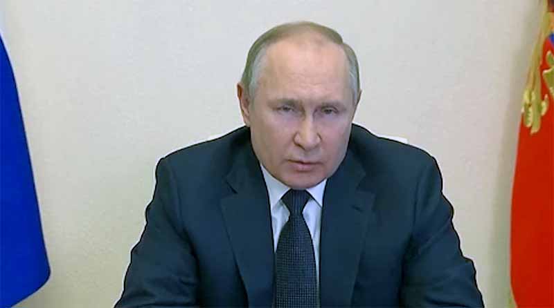 Putin, 17 mars 2022: Pressfoto: Ryssland
