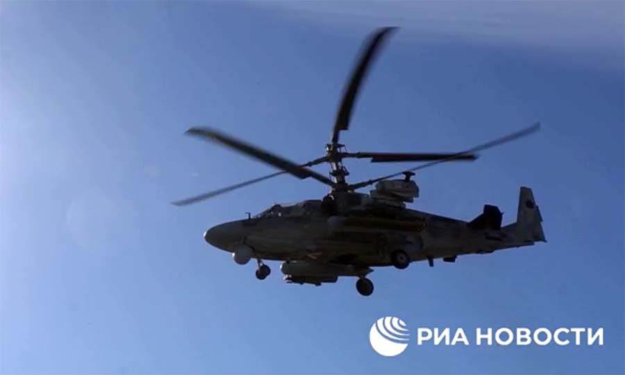 Rysk helikopter i kriget i Ukraina, mars 2022