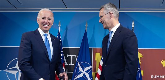 Joe Biden and Jens Stoltenberg (NATO). Handout by U.S. Department of Defense, Pentagon