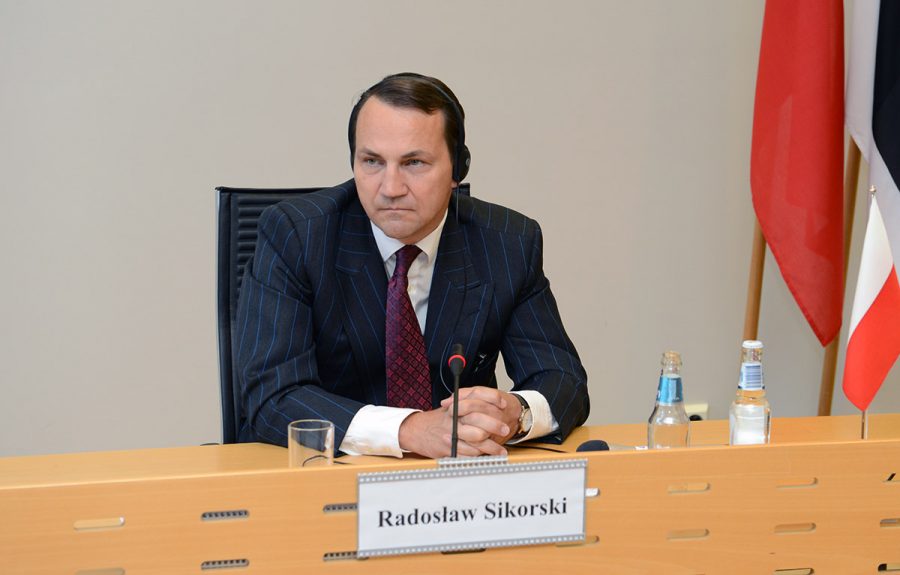 Polens tidigare utrikesminister Poland Radoslaw Sikorski. Foto: Estlands utrikesdepartement. Licens: CC BY 2.0