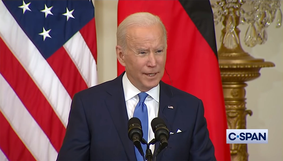 Joe Biden, februari 2022. Video: C-SPAN