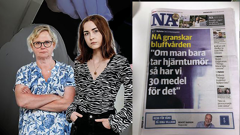 Eva Ejdeholt och Matilda Skarehag. Montage: NewsVoice. Pressfoto: Nerikes Allehanda och Camilla Lodin (foto på uppslaget)