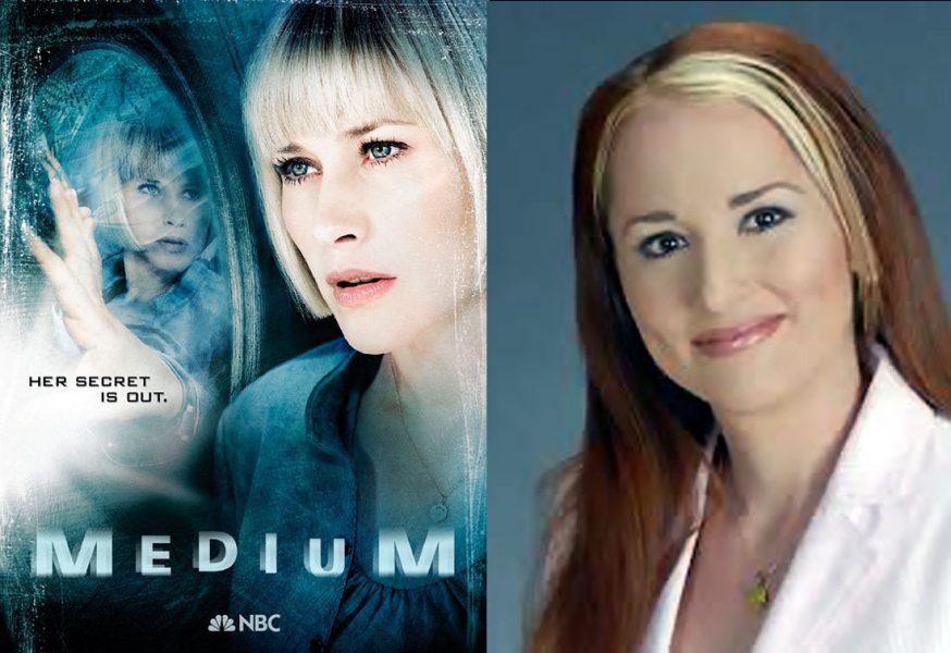 Patricia Arquette spelade Allison Dubois i TV-serien Medium. Foton: filmaffisch från IMDB.com och Psychicguild.com