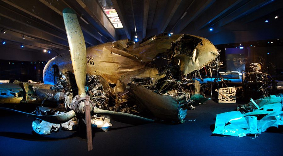 The wreckage of the "DC-3".