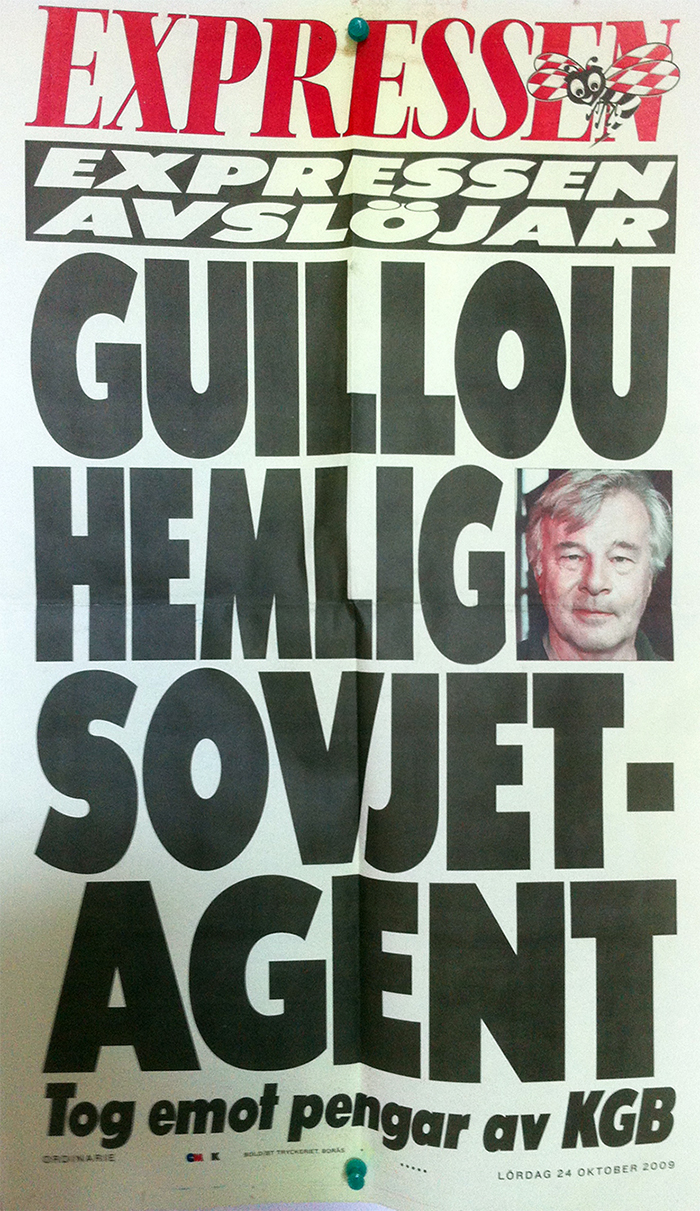Expressen om KGB-agenten Guillou