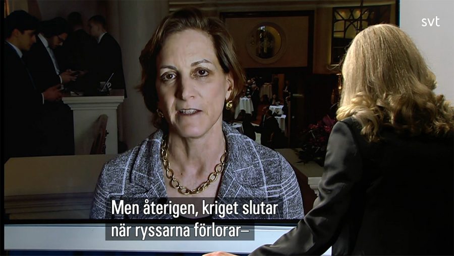 Historiken Anne Applebaum intervjuas av SVT Agenda