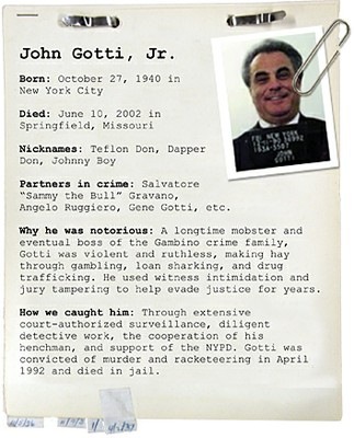 John Gotti. Bild: FBI.gov